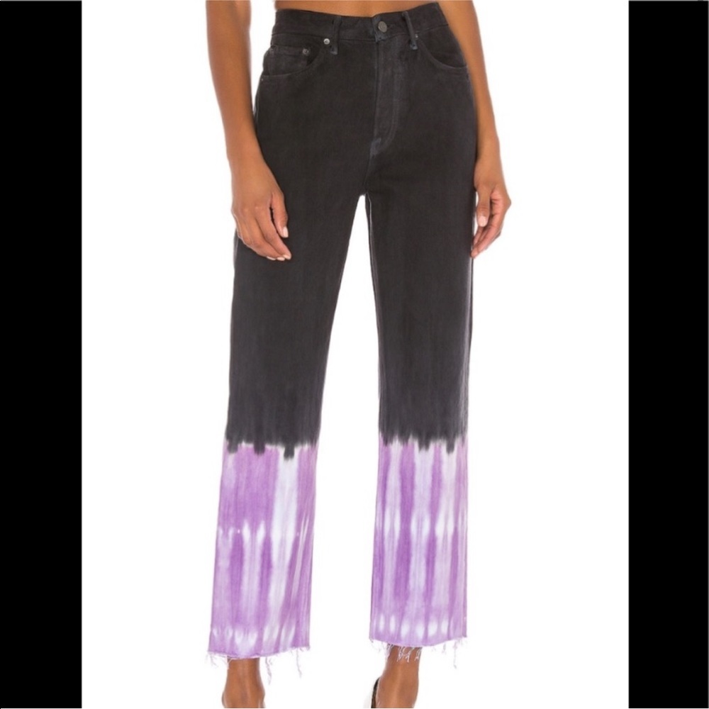 GRLFRND mica crop in pink tie dye